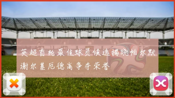 英超首轮最佳球员候选揭晓帕尔默谢尔基厄德高争夺荣誉